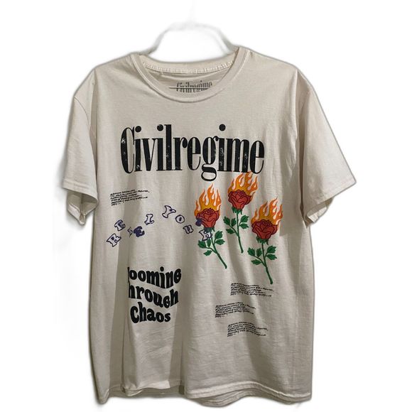 Men's Large Civil Regime Blooming Through Chaos Shirt - Picture 1 of 5